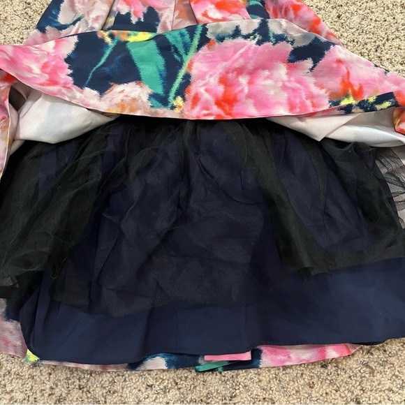 Eliza J Floral fit and flare midi length dress-SZ 2 - Picture 10 of 12